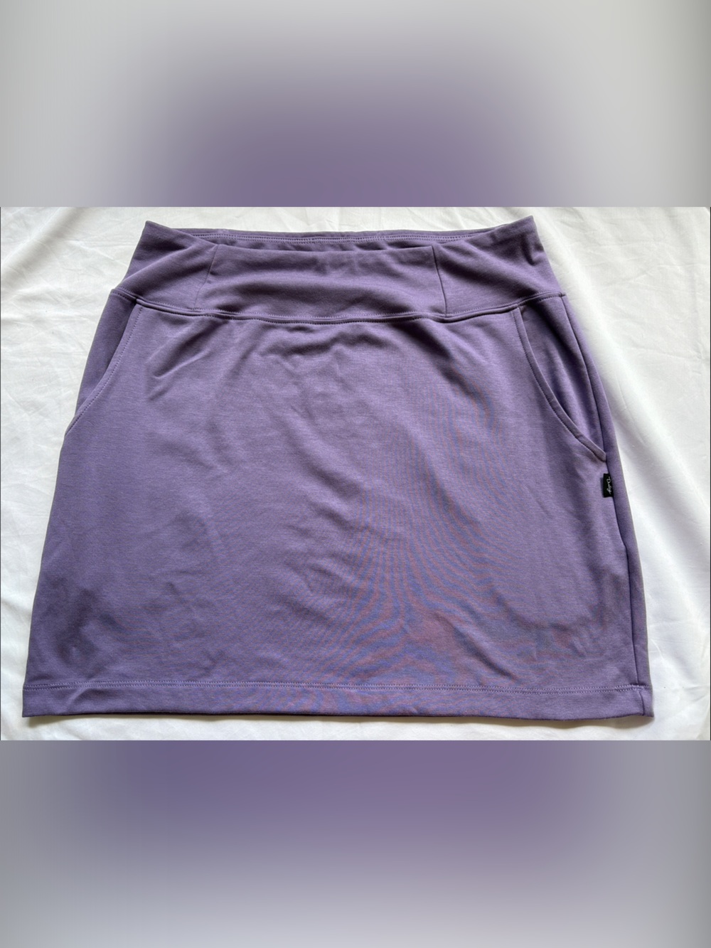 Dwelling/Kindred Lilac Bamboo Skirt with Side Pockets